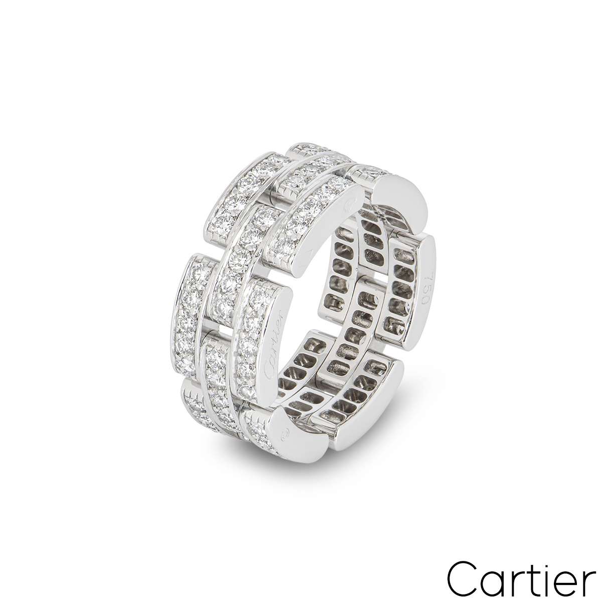 Cartier White Gold Maillon Panthere Ring B4111700 | Rich Diamonds